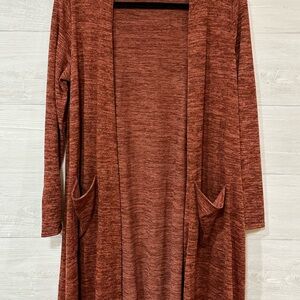 New LuLaRoe Sarah Cardigan - Warm Rust - Medium